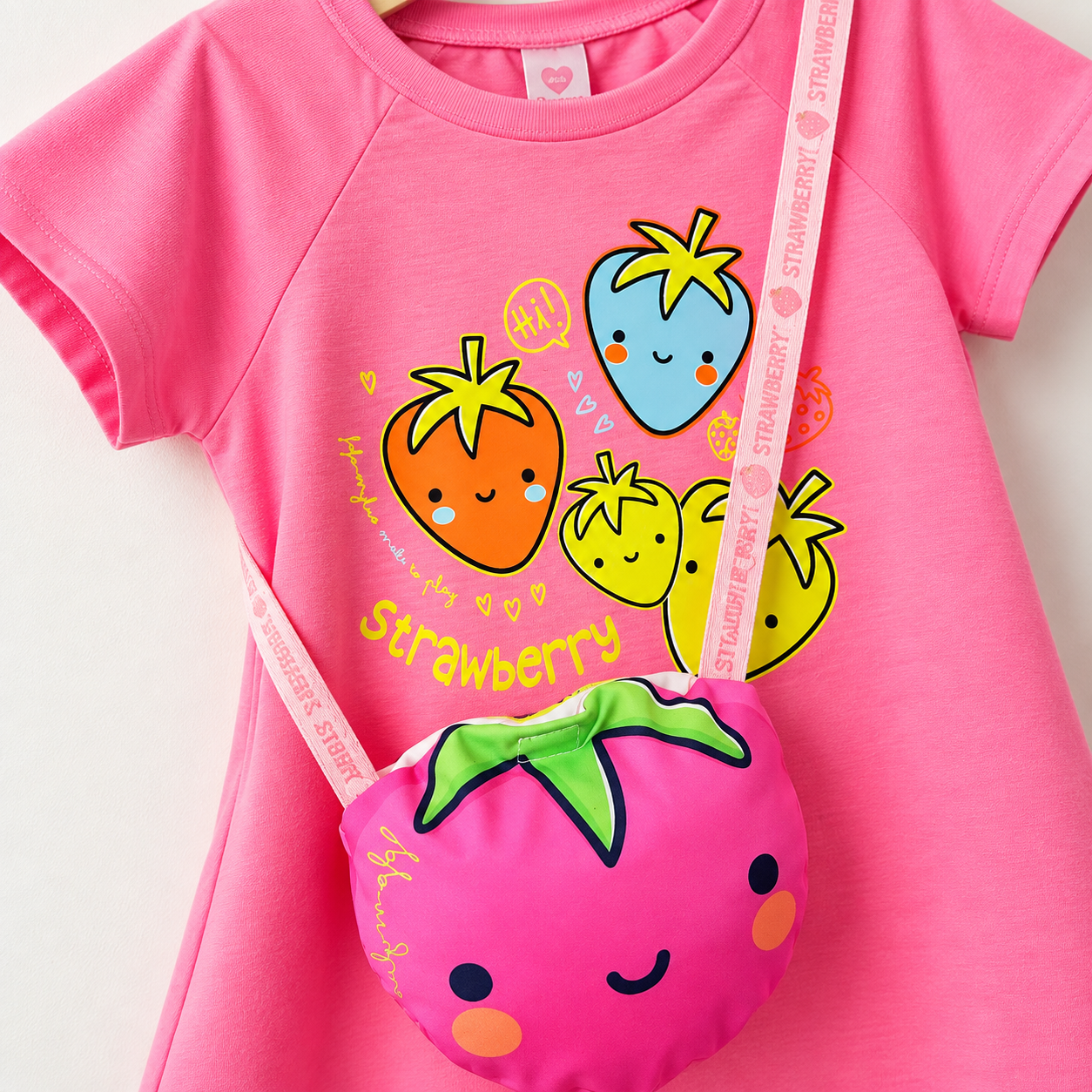 Vestido Morango com Bolsinha - Imagem 2